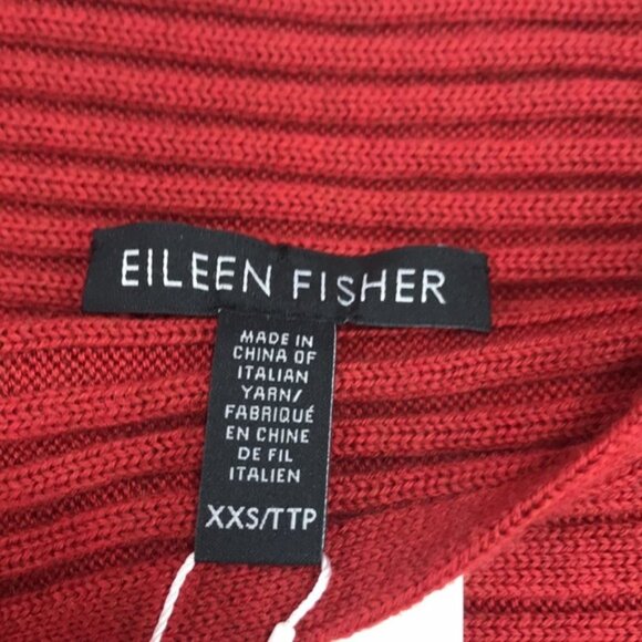 EILEEN FISHER Rib Merino Wool Sweater - Picture 5 of 6